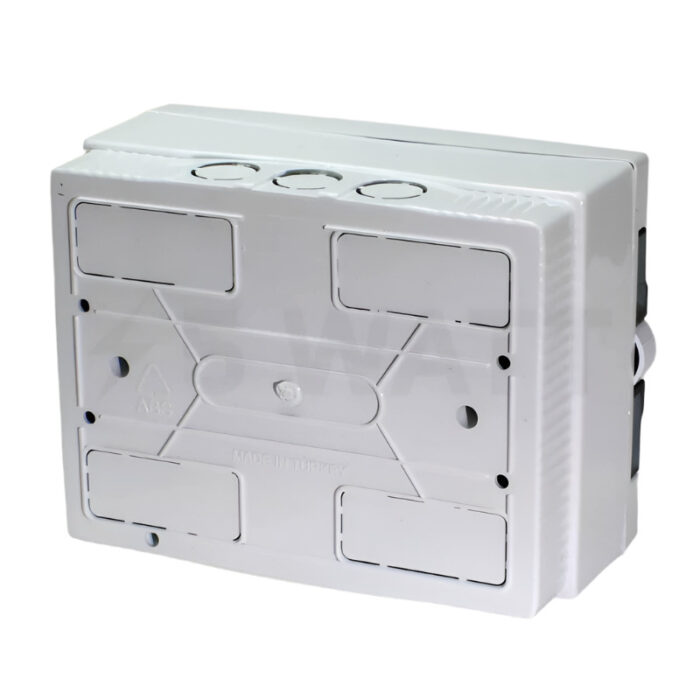 ARS Modular switchboard 12 MOD (12 fuses), surface-mounted switch cabinet, plastic, transparent door IP40, 341218
