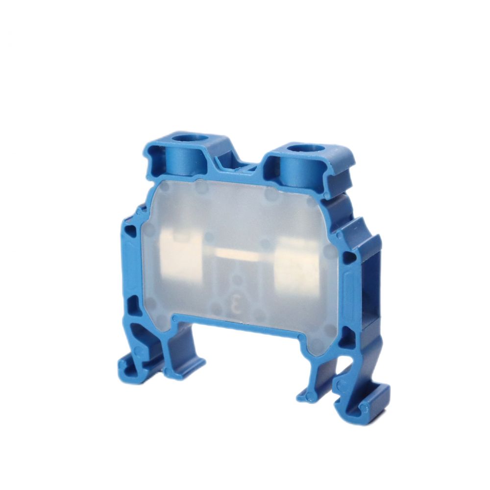 ONKA 6mm2 Screw rail connector terminal block DIN rail terminal 2-wire blue, 1010035 ONKA 6mm2 Screw rail connector terminal block DIN rail terminal 2-wire blue, 1010035