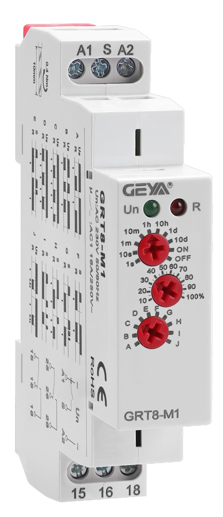 GEYA GRT8-M1 Multifunction time relay 16A AC/DC12V-240V GEYA GRT8-M1 Multifunction time relay 16A AC/DC12V-240V