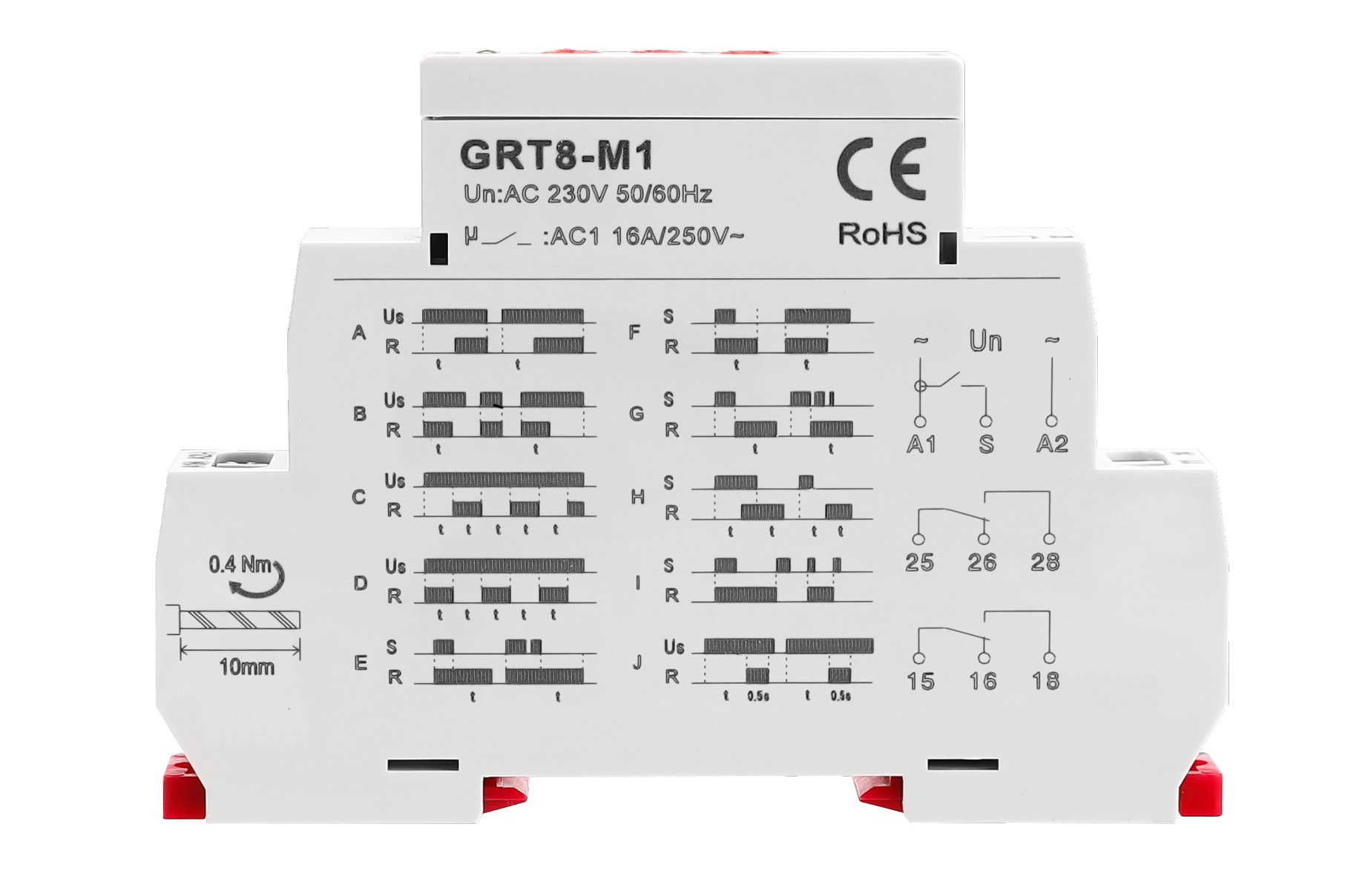 GEYA GRT8-M1 Multifunction time relay 16A AC/DC12V-240V GEYA GRT8-M1 Multifunction time relay 16A AC/DC12V-240V