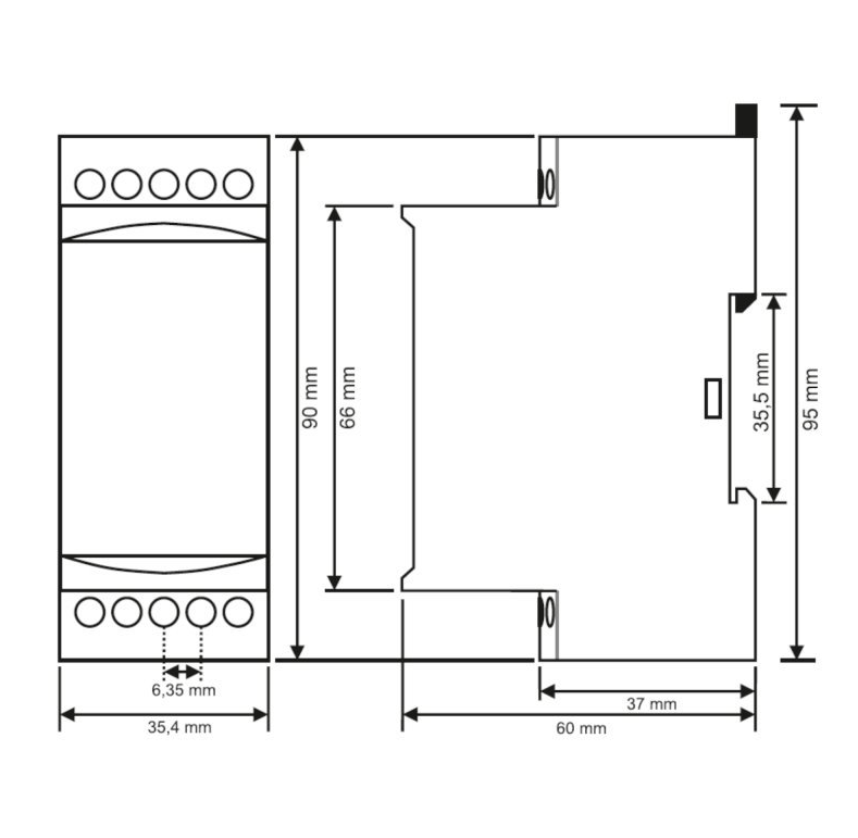 DIN rail thermostat temperature controller ON - OFF - temperature switches DIN rail thermostat temperature controller ON - OFF - temperature switches