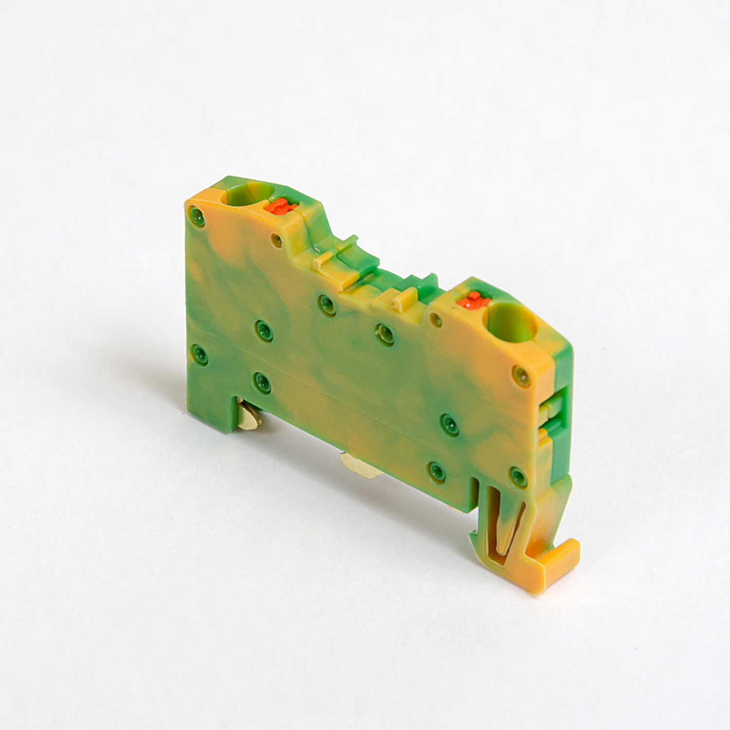 ONKA 4mm2 PE spring rail connector terminal block DIN rail terminal 2-wire grey, 1020299 ONKA 4mm2 PE spring rail connector terminal block DIN rail terminal 2-wire grey, 1020299