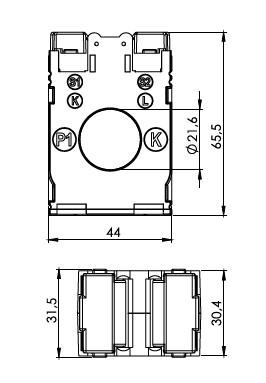 ONKA Current transformer - CURRENT TRANSFORMER 125/5A, 44/20 (31), CLASS 1, 2.5VA (CK201255103 / 80010993) ONKA Current transformer - CURRENT TRANSFORMER 125/5A, 44/20 (31), CLASS 1, 2.5VA (CK201255103 / 80010993)