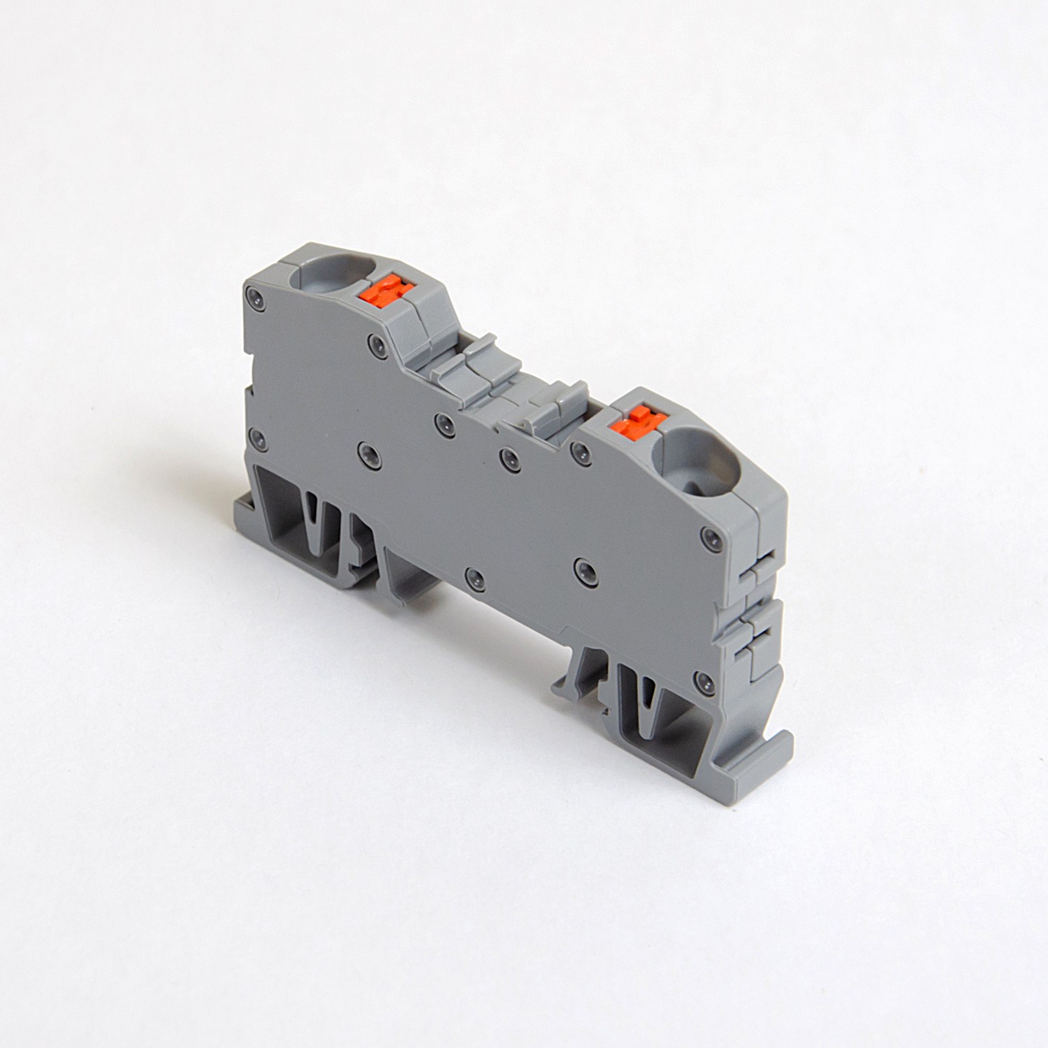 ONKA 10mm2 spring rail connector terminal strip DIN rail terminal strip 2-wire grey, 1020044 ONKA 10mm2 spring rail connector terminal strip DIN rail terminal strip 2-wire grey, 1020044