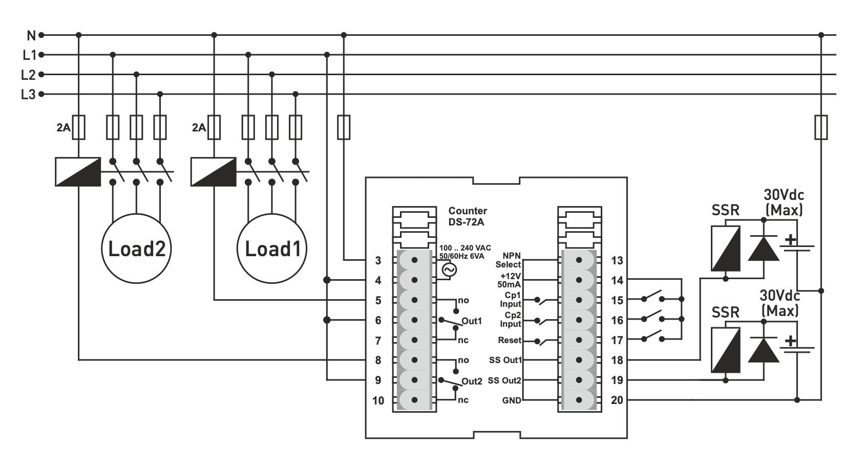 Electronic Pulse Counter / Pulse Counter + - Electronic Pulse Counter / Pulse Counter + -