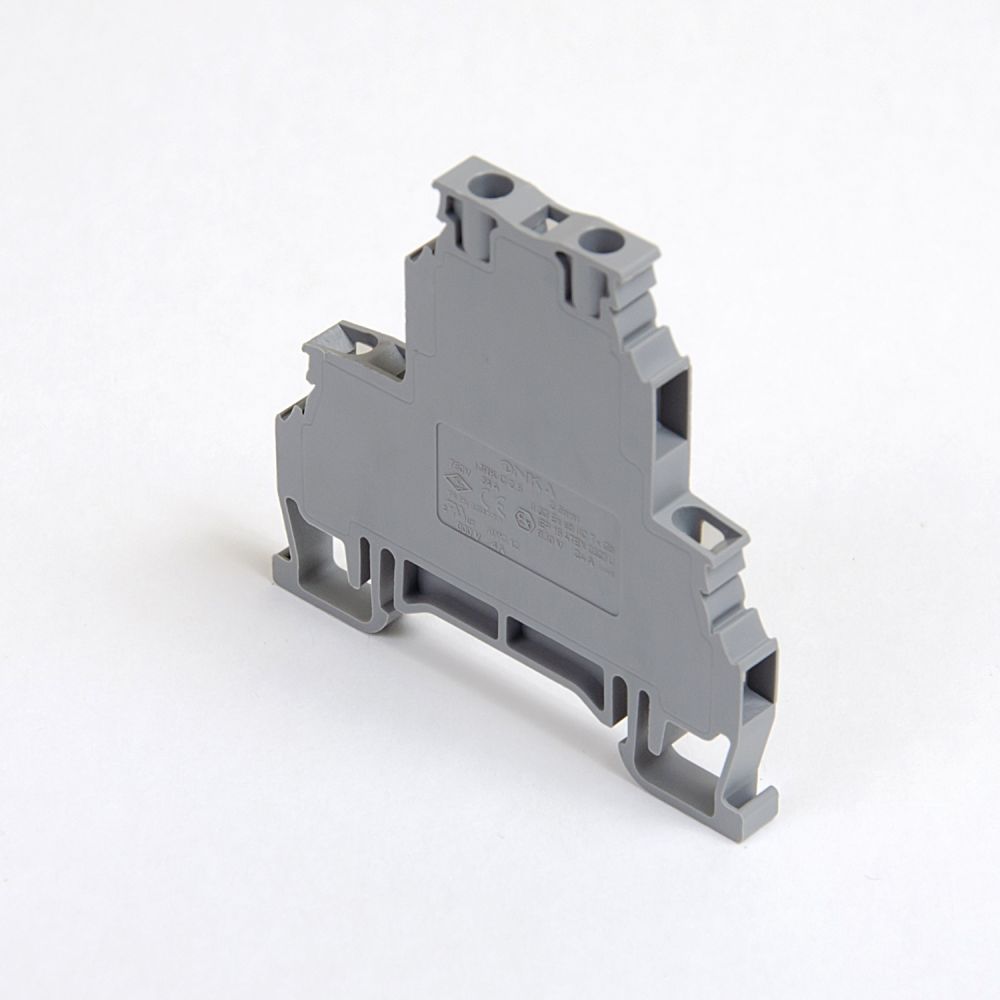 ONKA 2.5mm2, 2 tier Screw rail connector terminal block DIN rail terminal block 4-wire grey, 1010332 ONKA 2.5mm2, 2 tier Screw rail connector terminal block DIN rail terminal block 4-wire grey, 1010332