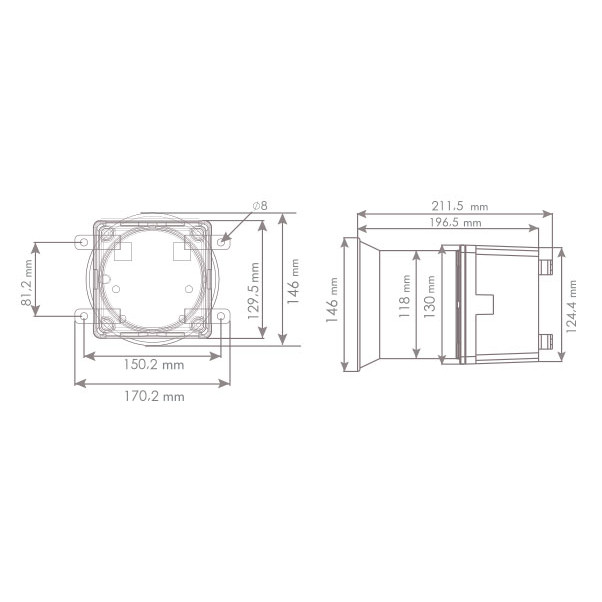 ES120 Heavy Duty horn, die-cast metal, 7 tones, 85-250 V AC/DC ES120 Heavy Duty horn, die-cast metal, 7 tones, 85-250 V AC/DC