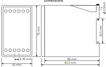 Digital overcurrent relay with LED display 3×3 digits TRM-50 Digital overcurrent relay with LED display 3×3 digits TRM-50