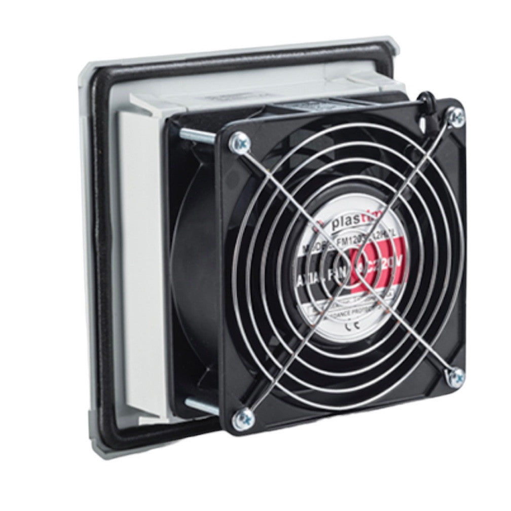 Fan with filter, 100 (140) m3/h, 160x160, 230V 50/60Hz IP54 PTF1500 Plastim Fan with filter, 100 (140) m3/h, 160x160, 230V 50/60Hz IP54 PTF1500 Plastim