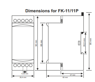 Protective three-phase monitoring relay for controlling the phases trip/asym/trace Protective three-phase monitoring relay for controlling the phases trip/asym/trace