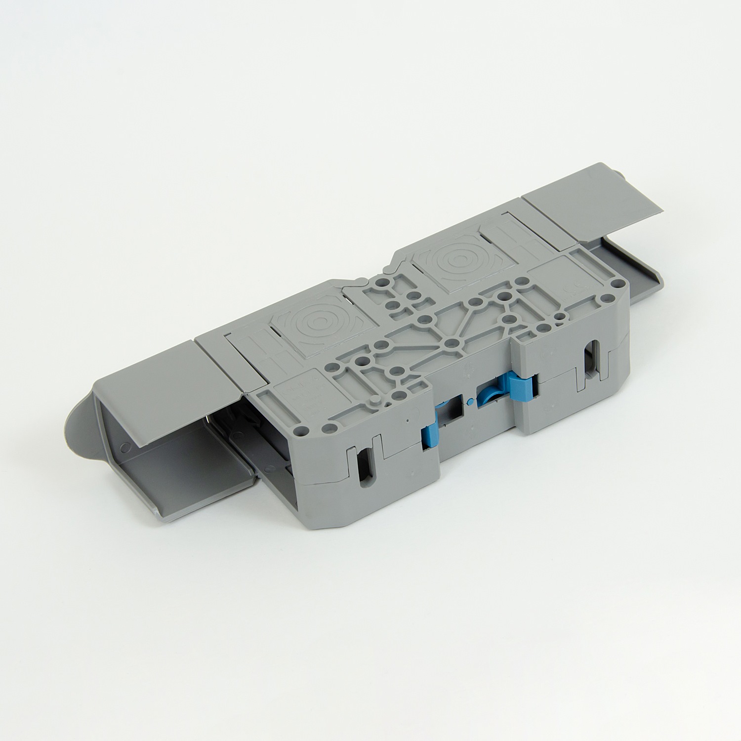 ONKA 120mm2 M10 Screw rail connector terminal block DIN rail terminal with protective cover, grey, 1030073 ONKA 120mm2 M10 Screw rail connector terminal block DIN rail terminal with protective cover, grey, 1030073