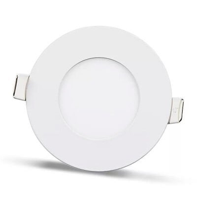 2pcs - round LED panel 3W / 270Lm warm white circular recessed (power supply included) 3200K YL10-0301 2pcs - round LED panel 3W / 270Lm warm white circular recessed (power supply included) 3200K YL10-0301