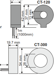 DAV-72D panel mount digital ammeter and voltmeter for AC 100 amps, 150V DAV-72D panel mount digital ammeter and voltmeter for AC 100 amps, 150V