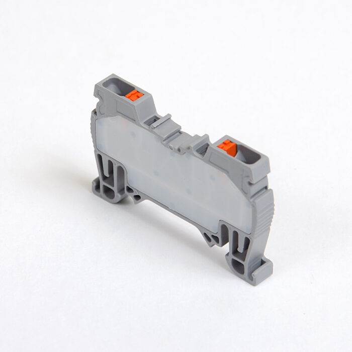 ONKA 2,5mm2 spring rail connector terminal block DIN rail terminal 2-wire grey, 1020013