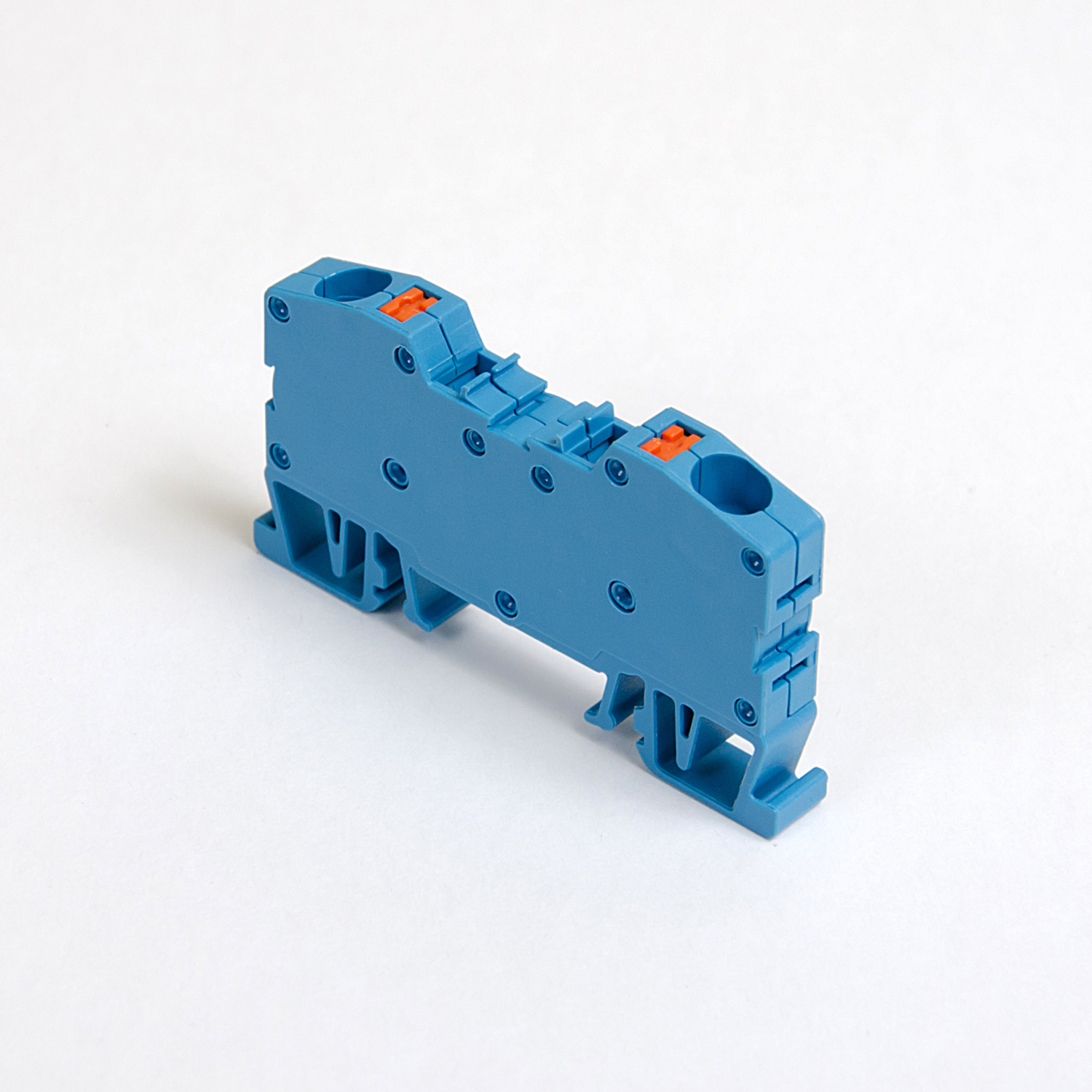 ONKA 6mm2 spring rail connector terminal block DIN rail terminal 2-wire blue, 1020037 ONKA 6mm2 spring rail connector terminal block DIN rail terminal 2-wire blue, 1020037