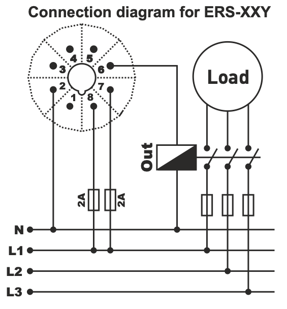Time relay 230 V/AC 8-pin, 48 x 48 mm Time relay 230 V/AC 8-pin, 48 x 48 mm