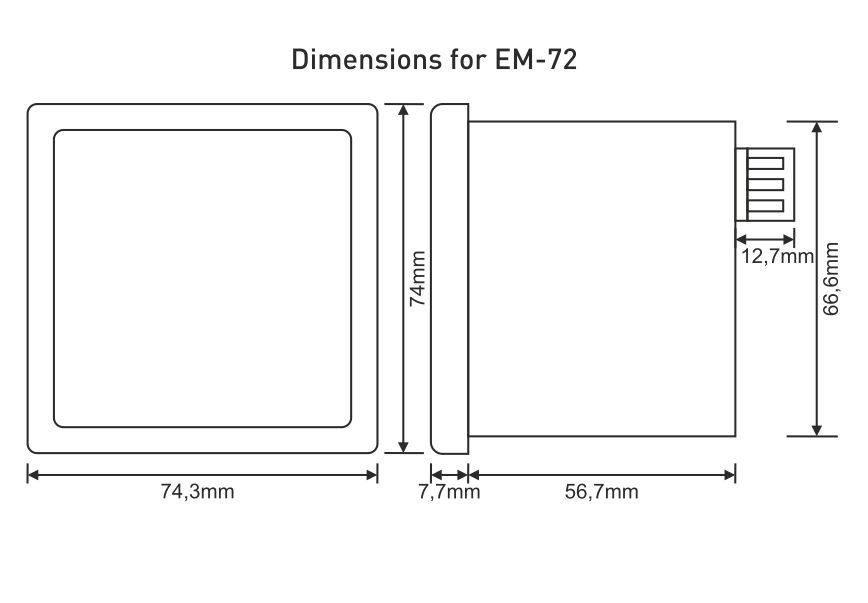 3-Phase Digital Panel Meters Current Multimeter Voltage Frequency Indicator 3-Phase Digital Panel Meters Current Multimeter Voltage Frequency Indicator