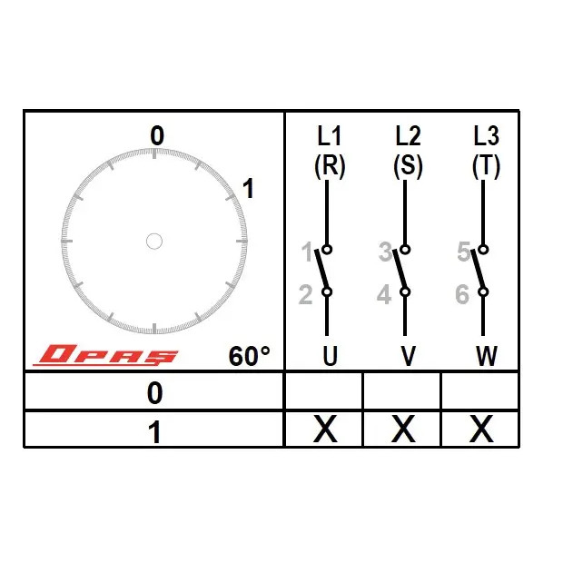 START CAM SWITCH Secondary switch (0-1-START), 1,3-pole, 10-32A START CAM SWITCH Secondary switch (0-1-START), 1,3-pole, 10-32A