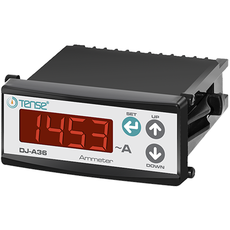 Digital built-in panel ammeter for measuring AC indirect currents X/5 Digital built-in panel ammeter for measuring AC indirect currents X/5