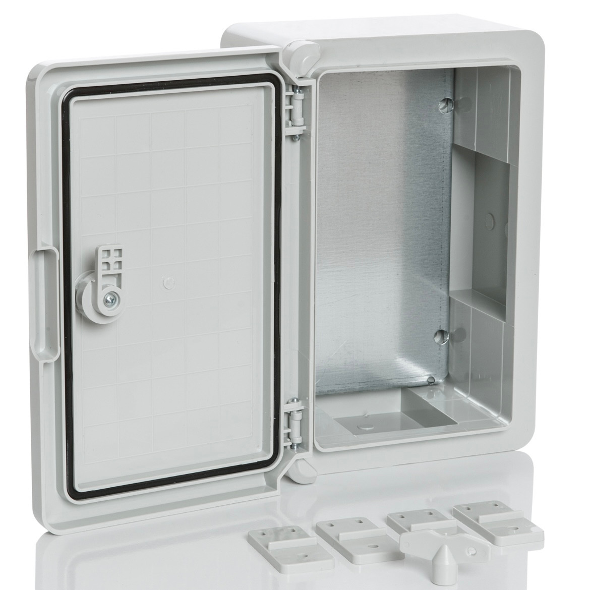 Plastic panel Grey door Plastic panel Grey door