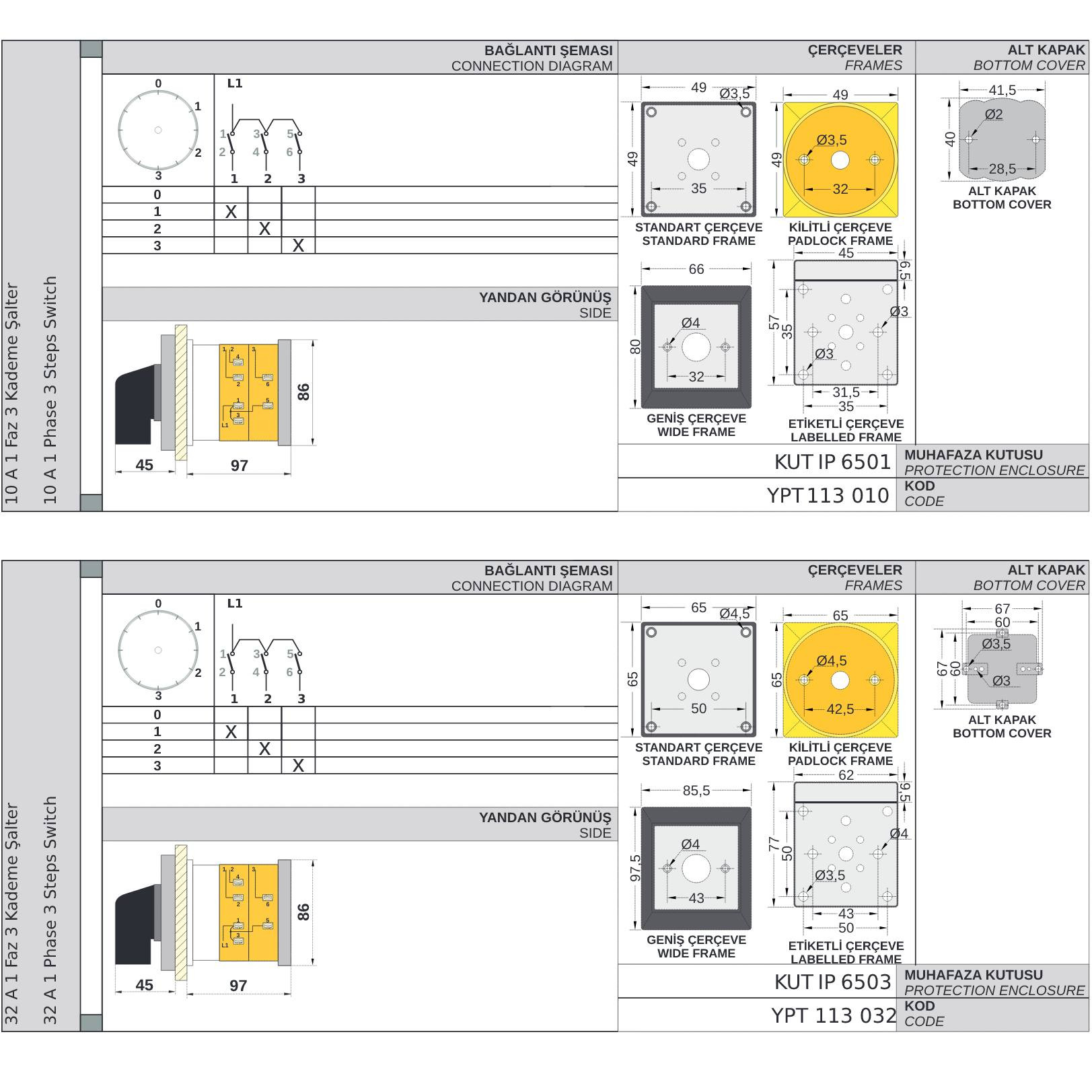 Step switch 0-1-2-3 degree rotary switch Step switch 0-1-2-3 degree rotary switch