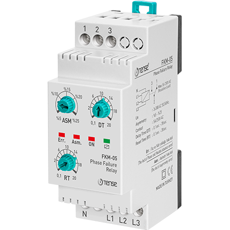 Three-phase monitoring/protection relay monitors phase/asymmetry/voltage failure Three-phase monitoring/protection relay monitors phase/asymmetry/voltage failure