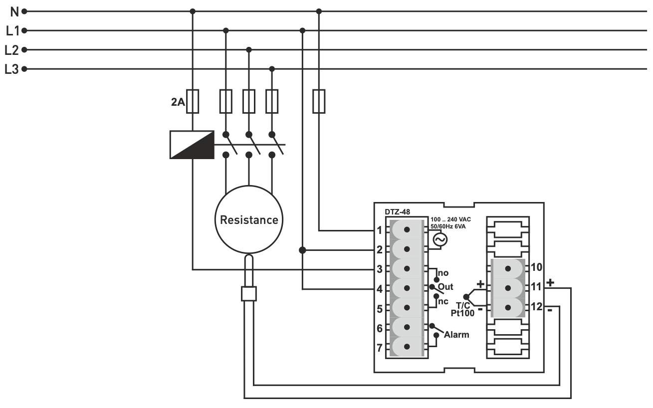 Microprocessor PID temperature controller with timer for panel mounting 1750°C Microprocessor PID temperature controller with timer for panel mounting 1750°C